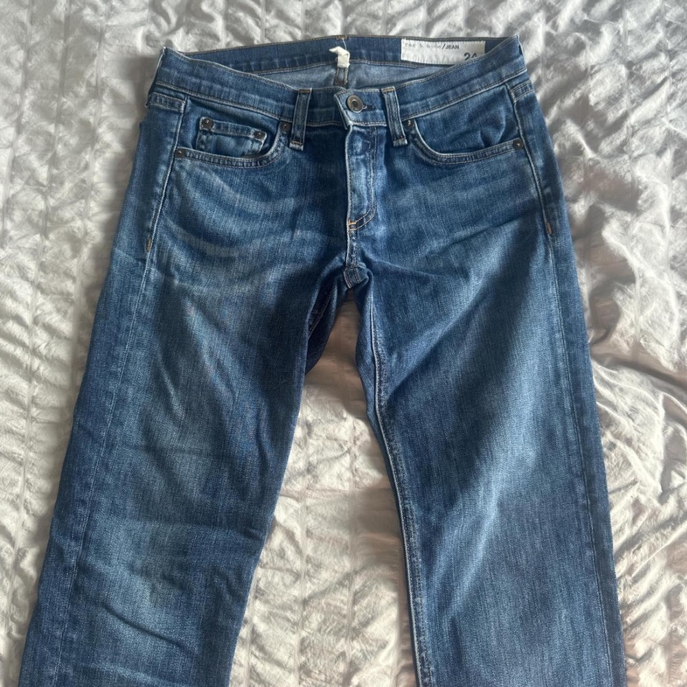 rag & bone Slim Straight Indigo Jeans